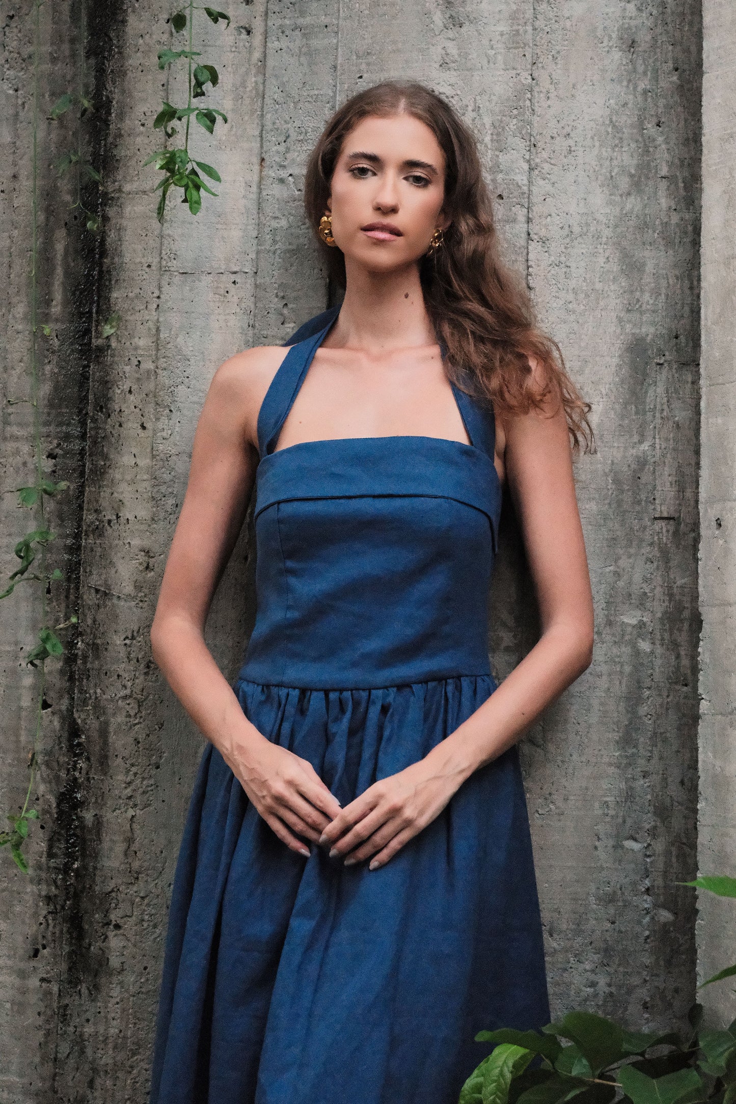 Vestido Louise Azul Carbono