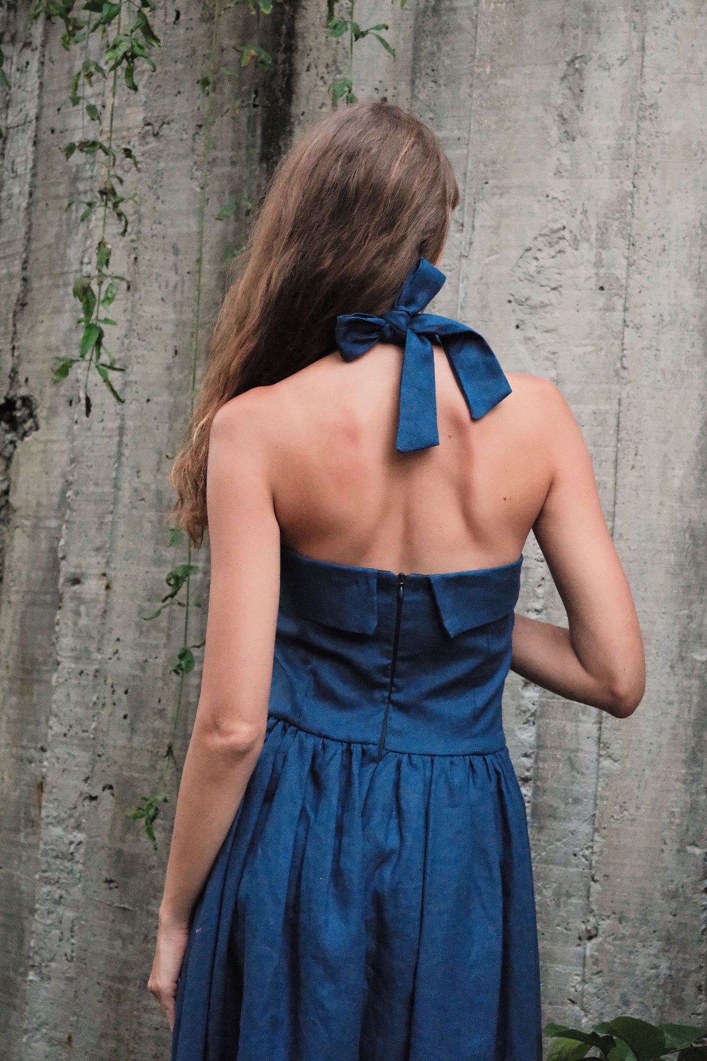 Vestido Louise Azul Carbono
