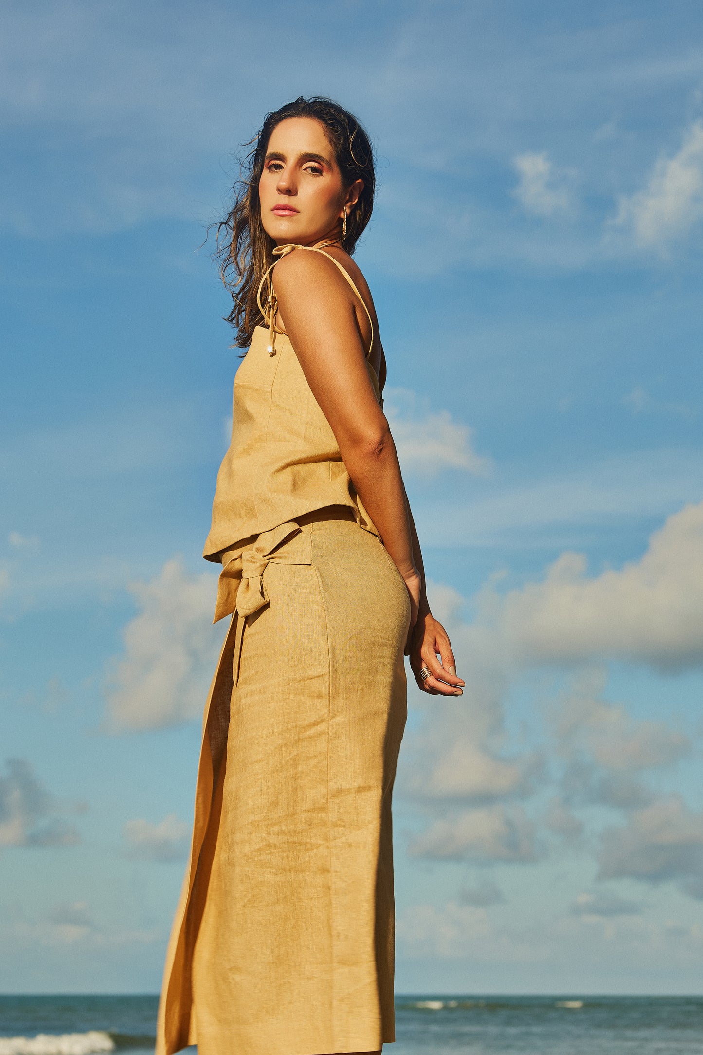 Blusa New Florence Camel