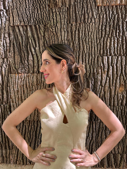 Vestido Isadora – Linho Soft Sand