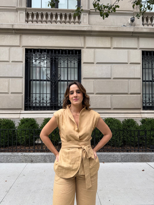 Colete Kate Camel Glow