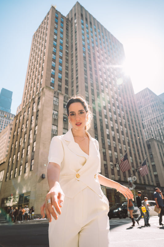 Casaquete Júlia - Crepe Off White