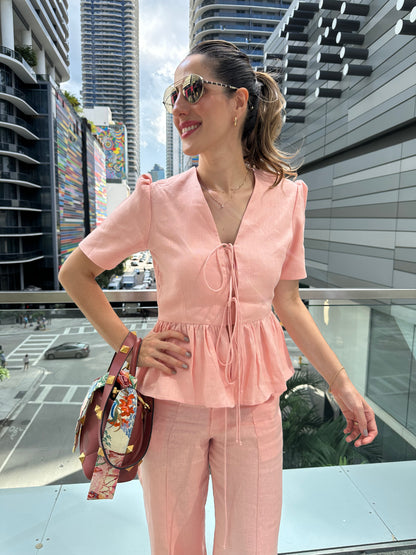 Blusa Eloisa - Linho Soft Pink