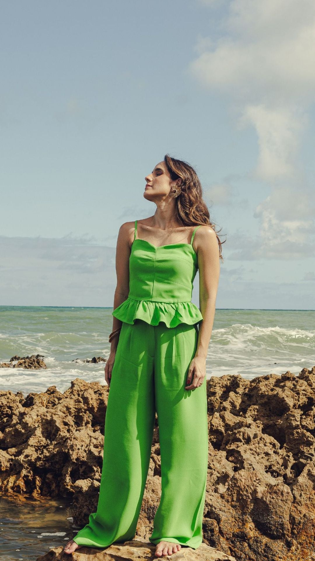 Cropped Laura Verde Limão