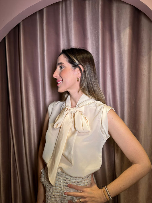Blusa Lívia Seda Off White