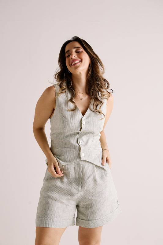 Colete Antonella Listra Verde